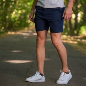 bermuda jogger  slim fit  azul navy  (nueva temporada )